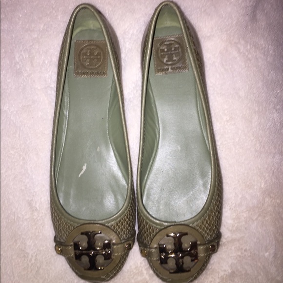 Tory Burch Olive Reva Ballet Flat - Picture 2 of 8